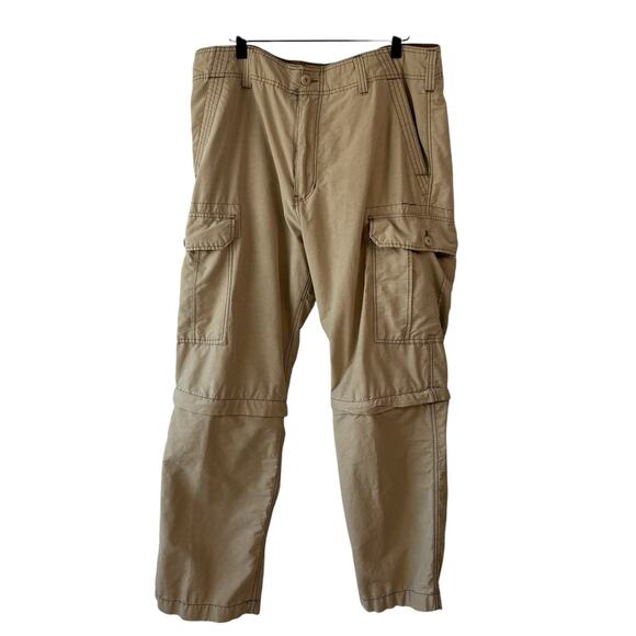 Vintage Y2K Wearfirst Mens Cargo Convertible Pants 34x30 Grunge Hiking‎ - Picture 1 of 7